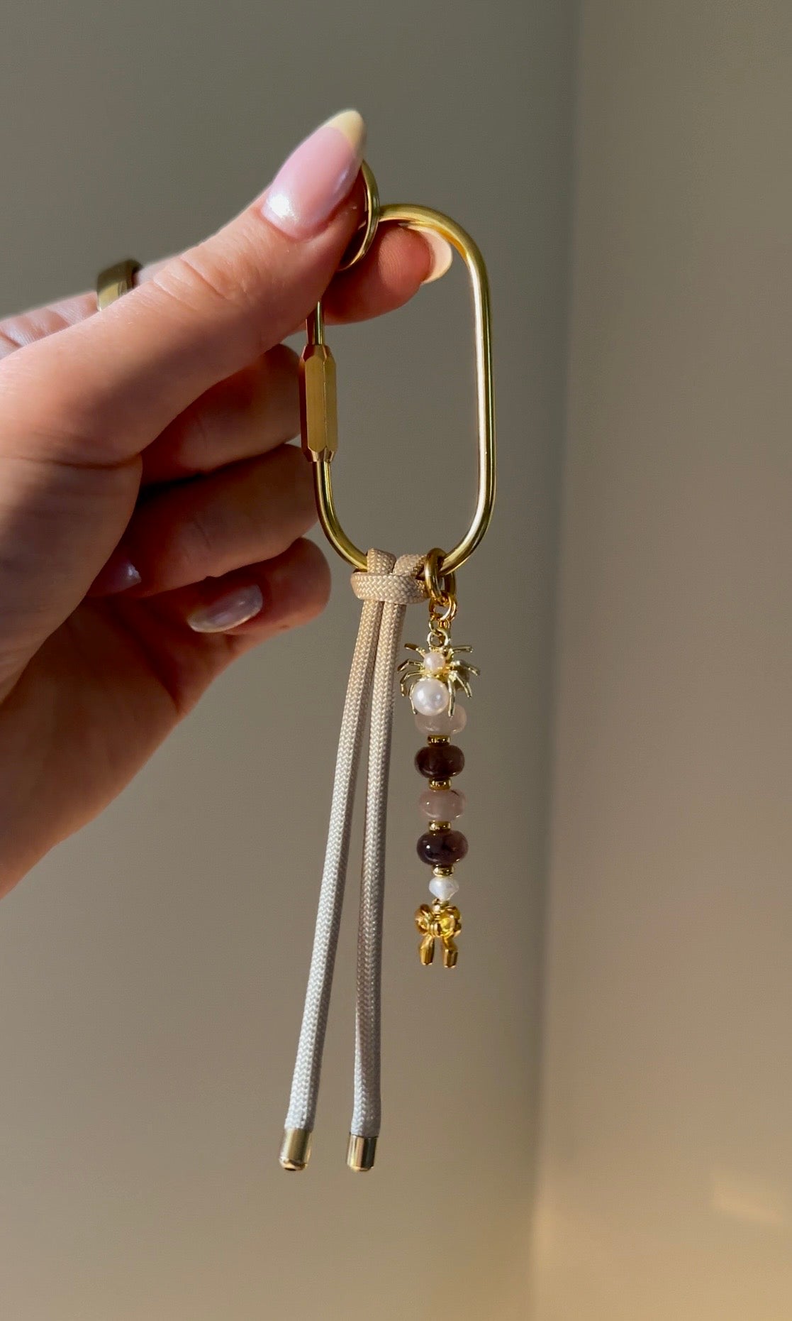 Beaded Spider Bag Charm