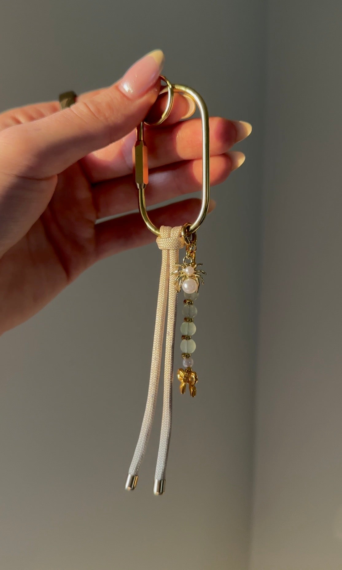 Beaded Spider Bag Charm
